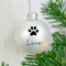 Personalisierte Weihnachtskugel aus Glas mit Name und Pfote, ca 6cm Durchmesser, Geschenk für Freunde, Familie, Christbaumkugeln aus Glas, personalisierte Deko Weihnachtsbaum,