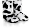 normani® Körnerpantoffeln - Hausschuhe für die Mikrowelle - Hausstiefel mit Leinsamenfüllung - extra hoher Schaft Farbe Kuh Größe M=36/40