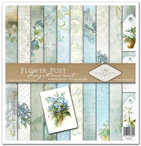 ITD Collection - Decoupage Papier Paket - Decopatch Papier 310 x 320 mm - Scrapbooking - Dekorpapier für DIY Alben Bullet Journals (SLS045)