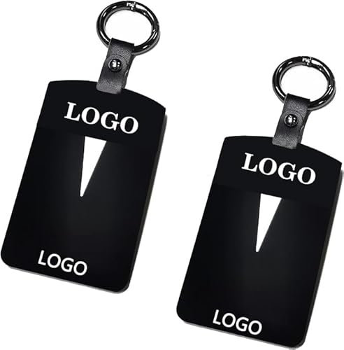 TOPABYTE Schlüsselkartenhalter für Tesla Model Y Juniper Launch Series Model 3 Highland 2017-2025 Silikon Schutzhülle Schlüsselanhänger Protector Cover Keychain, Schwarz, 2 Stücke