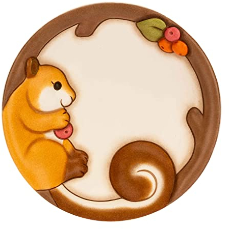 THUN - Svuotatasche con Scoiattolo - Linea Fall in Love - Arredare La Casa - Ceramica - Ø 18 cm; 3,5 cm h