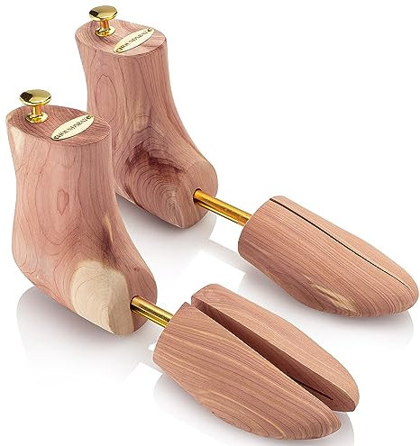 HOUNDSBAY Boot Tree, Cedar Boot Trees for Men, Boot Shoe Tree, Shoe & Boot Trees, Shoe Trees for Boots, Cedar, Men's Medium = 7.5-9 US