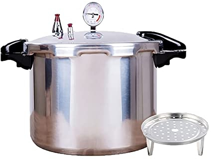 GHKWXUE 22 Quart Pressure Canner Cooker & Induction Compatible Built-in luxury digital pressure gauge With 1 steaming tray & | Delivery from DE