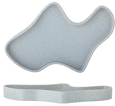Bloomingville Lakey Tablett, Blue, Steingut