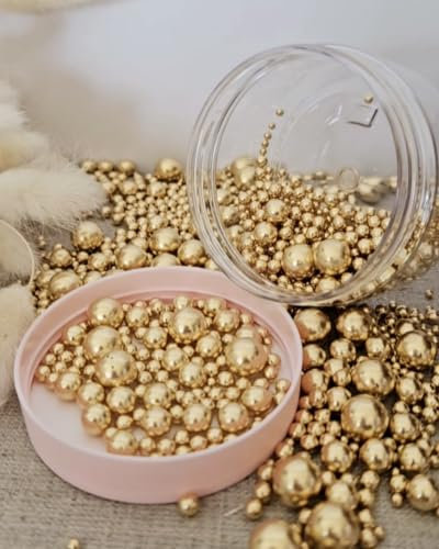 Metallic Gold Sugar Sprinkles (90g, Mix)