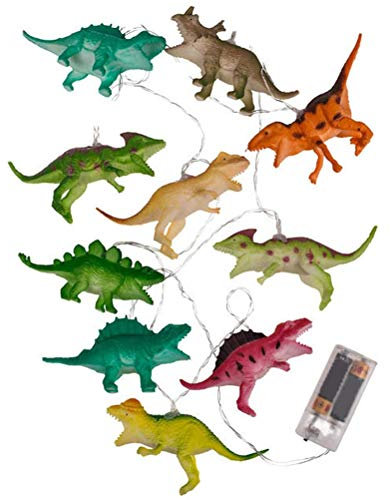 Mrisata 10 LED-Dinosaurier-Lichterkette Kinder, Weihnachtslichterkette, Kinderzimmerbeleuchtung, Kindergeschenk (A)