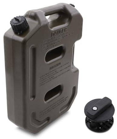 Predator4x4 Universal 10L Lockable Jerry Can for Petrol Diesel Fuel Liquid Carrier Canister HDPE Storage Travel