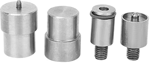 Druckknopf Matrize,4 Stück Edelstahl Nietenpresse Druckknöpfen,12mm/15mm/21.5mm Druckknopf Presswerkzeug Zubehör für 831/651/633 Knöpfe