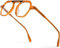 MUTYNE Acetat-Brillengestell für Herren, Vintage, Retro, quadratisch, für Damen, Brillen, Orange, Einheitsgröße