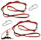 GZLFH 2 Stk Daisy Chain, Yoga Hängematte Verlängerungsgurt Verstellbares Polyester Übungsband Gurt & 2 Edelstahl Schraubkarabiner für Klettern & Aerial Yoga