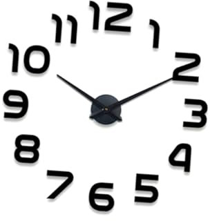 Ciieeo Große Wanduhr Aus Acryl Mit Spiegeloberfläche Modernes Einfaches Design Für Schlafzimmer Wohnzimmer Und Büro Geräuschlos Installieren Stabil Und Stilvoll