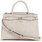 GUESS Damen Arlena Girlfriend Satchel Schulranzen, Tragegriff Oben, Taupe