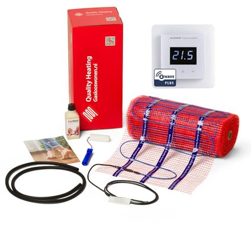 200-Watt-Mattenset inklusive-Hausautomationsthermostat (Weiß)