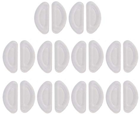10 Pairs Self Adhesive Anti-Slip Thin Nosepads Soft Silicone Nose Pads for Eyeglasses Sunglasses Eyeglass Nose Pads Silicone Covers