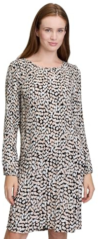 Cartoon Damen Plisseekleid mit Muster