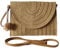 LVUNZJCA Damen Stroh Clutch Bag Damen Tasche Stroh Clutch Tasche Lässige Strandtasche Sommer(Khaki)