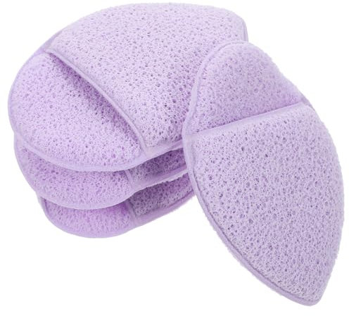 CRILSTYLEO 4piezas Esponjas De Limpieza Facial Reutilizables Para Desmaquillado De Esponjas Para Cuidado Limpieza Profunda y Exfoliación y Para y