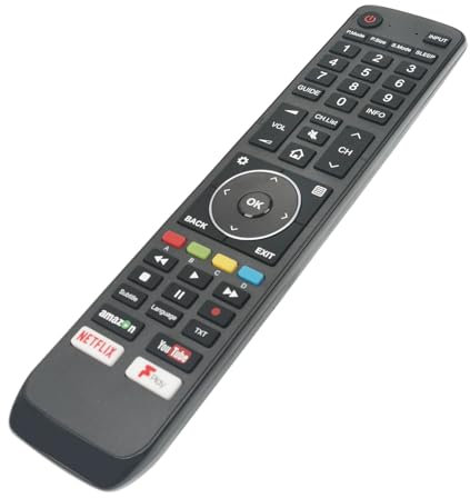 EN3G39 Télécommande remplacée -VINABTY-fit pour télécommande de téléviseur LCD Hisense EN3G39 H65A6200 H55A6250 H43A6250UK H50A6550 H43N5300UK H49N5500UK H65A6250UK H50A6550UK H49N5700UK