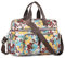 KONO Damen leichte Handtasche, Wasserdichte Umhängetasche mit Blumenmuster, Groß Henkeltasche für Frauen, Multifunktionale Schultertasche für Reisen, Shopper, Arbeit(Khaki)