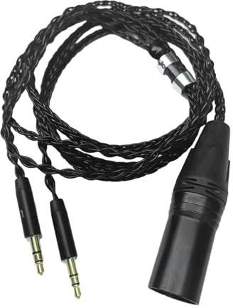 Silver Plated Headphones for Denon D7100 D7200 Headphones Experience enhanced sound with double 3.5mm to 4 pin cable