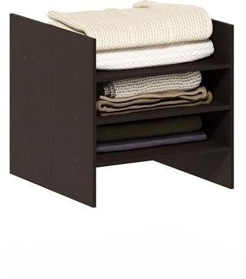 Furinno Cubicle Aktenordner-Würfeleinsatz mit 3 Ablagen, Dunkle Eiche