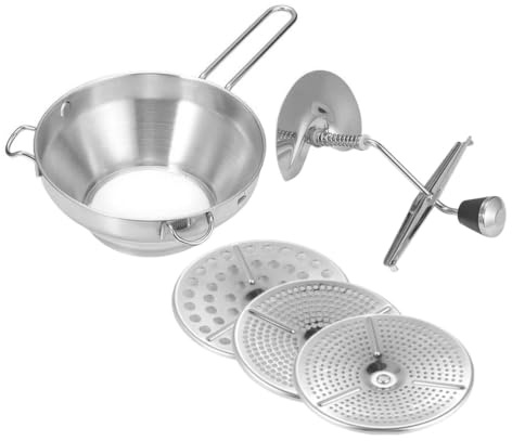 AUTSUPPL 1Set Stainless Steel Food Mixer Potato Ricer with Handle Kitchen Tool for Mashing Vegetables Potatoes Fruit