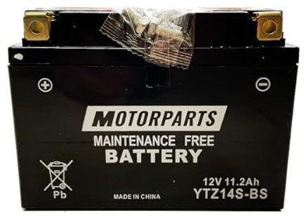 BATTERIA MOTORPARTS MINARELLI YTZ14S-BS 12V 11,2AH COMPATIBILE CON HONDA NC 750 D INTEGRA ABS DCT 750 2016-2021 AGM SENZA MANUTENZIONE MOTO SCOOTER