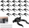 15 Clips de Plinthe pour Cuisine avec Vis, Fixations en ABS Résistant pour Pieds de Meuble 32-46mm, Attaches de Plinthe pour Cuisine & Salle de Bain