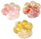 Katzenpfoten Squishy, 3 Stück Squishy Pfote in Erdbeerrosa, Kirschrot und Ananasgelb, Katzenpfoten Spielzeug für Stressabbau, Geschenkidee für Katzenliebhaber und Tierfreunde