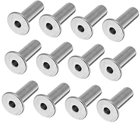 Sewroro 20 piezas Protector de Cable Inoxidable Fundas para Barandilla de Cuerda Accesorios Resistentes para Pasamanos de Escalera y Terraza Fácil Instalación Interior y Exterior