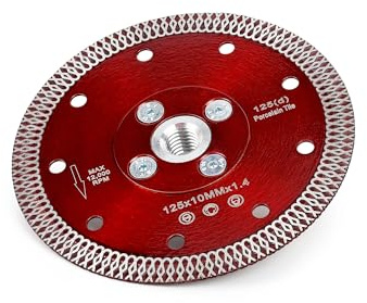 Casaverde 125mm Diamant-Schneidscheiben für Feinsteinzeug/Fliesen mit M14-Flansch zum Schneiden von Feinsteinzeug,Granit,Marmor