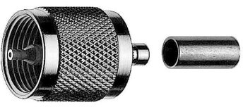 J01040A0001 UHF-KABELSTECKER CR/CR TELEGÄRTNER 100024322