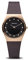 BERING Damen Quarz Uhr | Armbanduhr 27 mm roségoldenes Edelstahlgehäuse und braunes Zifferblatt | Milanaisearmband | Saphierglas | 5 ATM | 11927-262