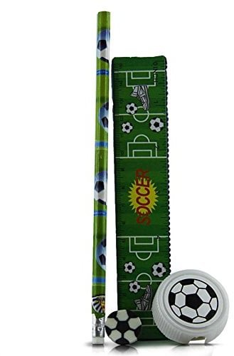24 x Schreibset Fussball 4-teilig WM EM Schreib Set