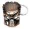 Schlüsselanhänger Kopf Predator Massiv Metall Kupfer Alien AVP