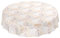 ANRO Wachstuchtischdecke Wachstuch Wachstischdecke Tischdecke abwaschbar Abstrakt Stimmung Laub Beige Rund 120cm