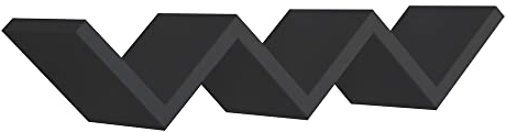 MODULARREDO | SAETTA Mensola da Muro, Mensola Cameretta, Mensola da Parete, 57x11 p15.5 cm, Nero - Made in Italy