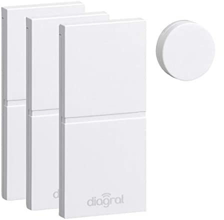 Diagral Lot de 3 Micro détecteurs d'ouverture