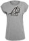GO HEAVY Oversize Frauen Fitness Work-Out T-Shirt | Kurzarm Yoga Gym Sportshirt | Aufdruck Graphic | Grau M