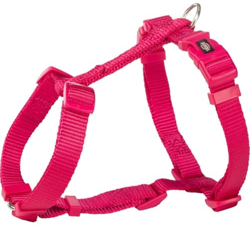 TRIXIE Premium H-harness, XS–S: 30–44 cm/10 mm, fuchsia
