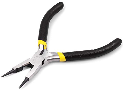 LEONTOOL Mini-Rundzange mit Schneidern, 12,7 cm, Drahtschlaufenzange für Schmuckherstellung, Perlenzange, multifunktional, Präzisions-Handwerk, DIY-Handwerkzeug