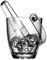 Clear Glass Ice Bucket with Tongs & Carry Handle (Sylvana)
