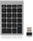 Tastierino Numerico Wireless, Tastierino Numerico a 22 Tasti con Ricevitore USB Mini Tastierino Numerico Portatile 2.4G Tastiera Numerica Contabile Finanziaria, per Notebook, Laptop(Grigio ferro)