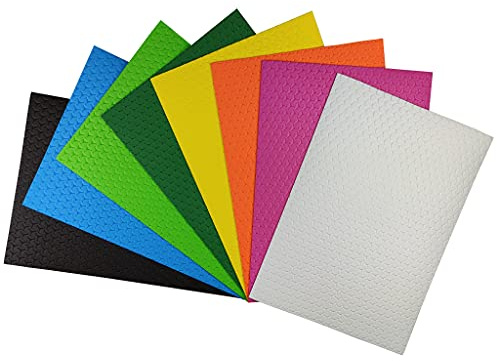 Netuno 8 Blatt Moosgummi 2 mm Windmühle Bunt DIN A4 Bastelschaum | Bastelschaumstoff-Set mit Muster zum Basteln: Scrapbooking, Grußkarten, Deko - schneiden, kleben