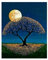 Puzzle per adulti, bambini, puzzle di carta con amici Famiglia per bambini Gioco da casa Giocattoli educativi Albero sotto la luna Goditi l'intrattenimento Vita giocando fuori dalla vita, 3000 pezzi