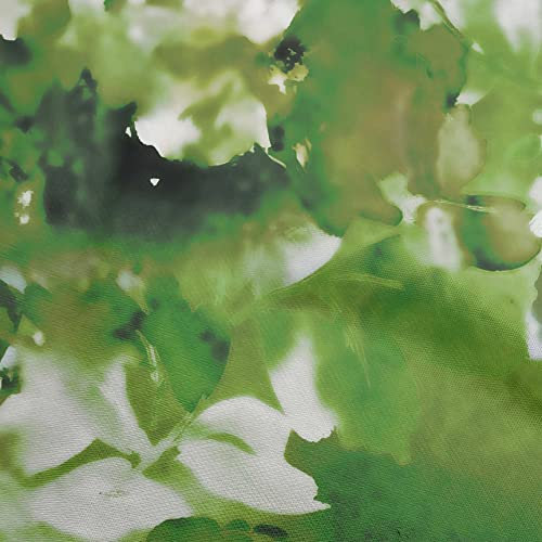 oneOone Grüner Baumwoll Flex Stoff Mit Abstraktem, Verschwommenem Blumenmuster, Nähstoff, Meterware, Bedruckt, Diy Kleidung, Nähzubehör, 40 Zoll Breit