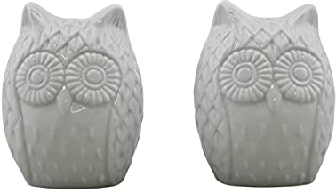 Retro Style Owl Salt & Pepper Shaker Set Ceramic Kitchen Décor White House Warming Boxed Gift Set
