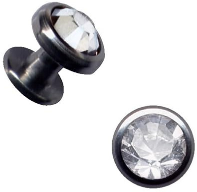PIERCINGO® SKIN-DIVER Haut-Anker TITAN GRAD 23 TITANIUM G23 Dermal-Anchor Dermal-Anker Implantat Disk Kugel Zirkonia-Kristall Micro-Dermal Surface-Piercing (Aufsatz 3mm, Klar (Weiss, Transparent))