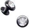 SKIN-DIVER Haut-Anker TITAN GRAD 23 TITANIUM Grade G23 Dermal-Anchor Dermal-Anker Implantat Disk Kugel Zirkonia-Kristall Micro-Dermal Surface-Piercing (Aufsatz 3mm, Klar (Weiss, Transparent))