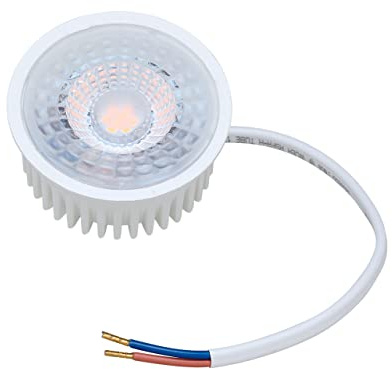 Oktaplex 9er Set Nizza GU10 Ersatz LED Modul 230V 3Step dimmbar ultra flach | 23mm Einbautiefe, 4,8W, 3000K Warmweiß, 380lm Einbaustrahler Leuchtmittel